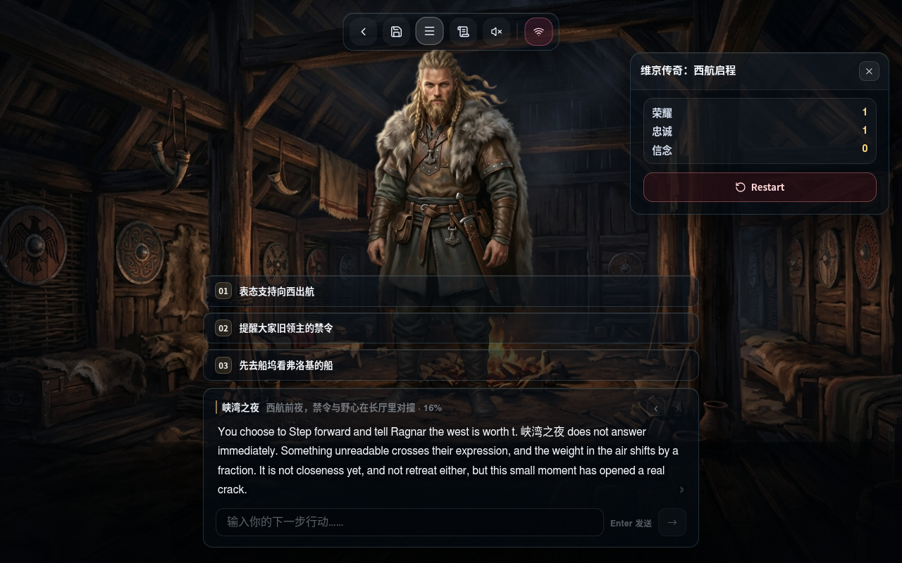 Gameplay — Glory, Loyalty and Faith meters