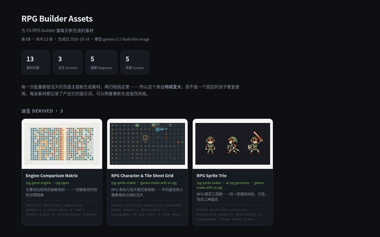 RPG Builder Assets — 20 张每日新生成的素材